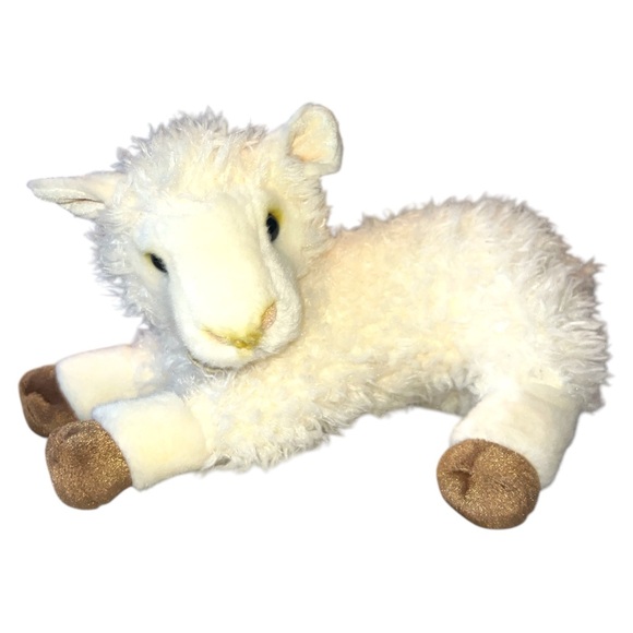 Miyoni Aurora Mom Baby Lamb Sheep Laying Down Realistic Stuffed Plush Lot 2 - Picture 2 of 14
